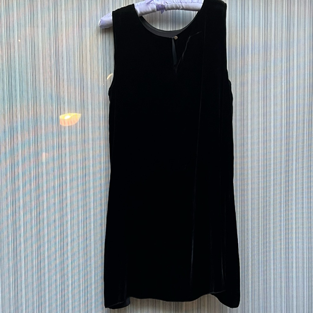 Johnny Was Black Dress with Floral Accents - Picture 2 of 6